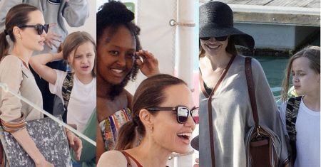 Angelina Jolie w przerwie od pracy zafundowała dzieciom wypad na Fuerteventurę (ZDJĘCIA)