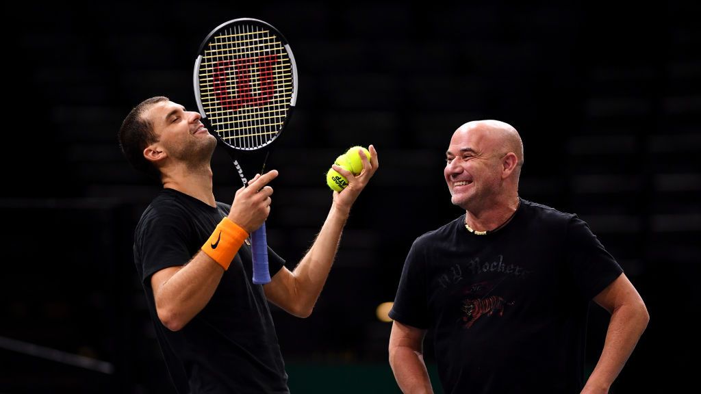 Zdjęcie okładkowe artykułu: Getty Images / Justin Setterfield / Na zdjęciu: Grigor Dimitrow i Andre Agassi
