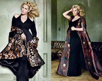 Kate Winslet w ciąży w "Vogue'u"! (FOTO)