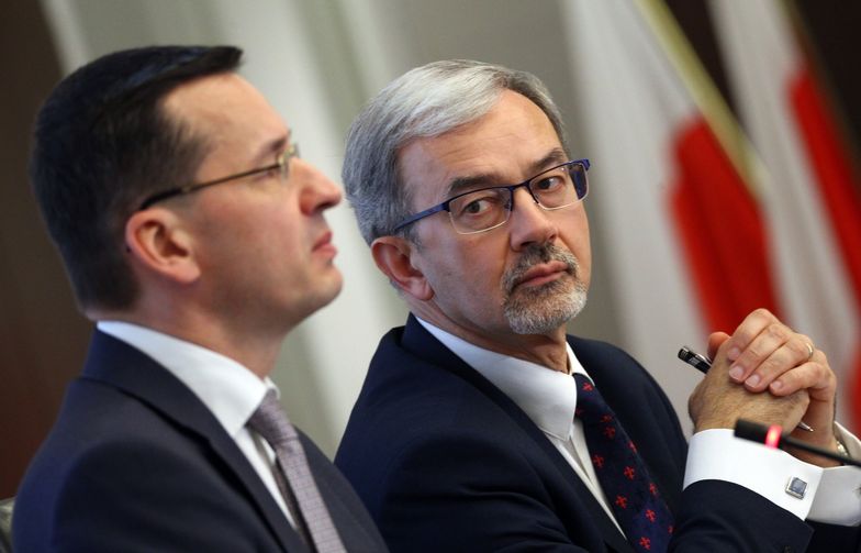 Premier Mateusz Morawiecki i Jerzy Kwieciński, minister rozwoju