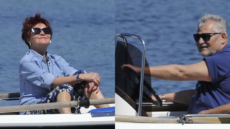 Jolanta i Aleksander Kwaśniewscy odpoczywają na Mazurach