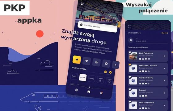 PKP z aplikacją do zakupu biletów i przeglądania usług na dworcach