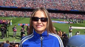 Lewandowska zaskoczyła. W takiej stylizacji przyszła na mecz