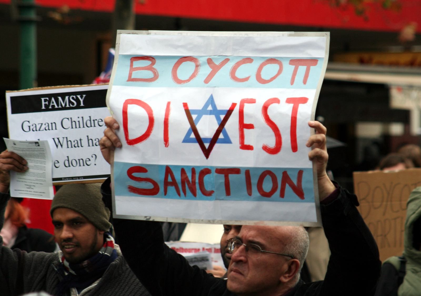 Protest BDS w Australii, 2010 r.