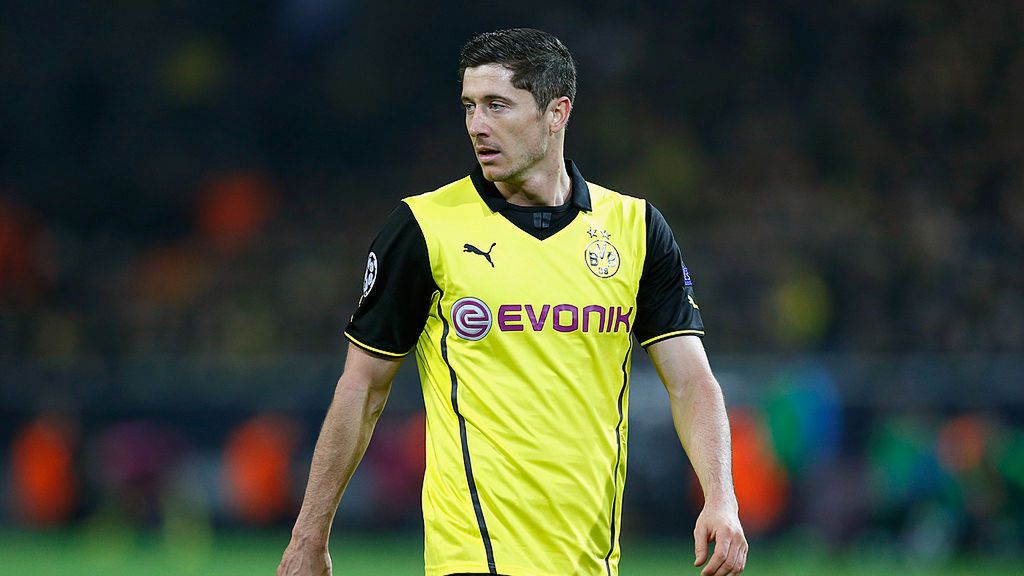 Robert Lewandowski w czasach gry dla Borussii Dortmund