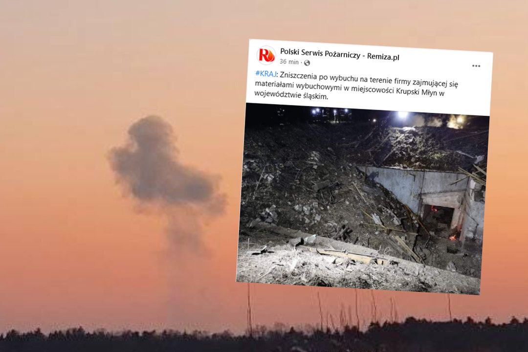 Wybuch w fabryce materiałów wybuchowych w Krupskim Młynie 
