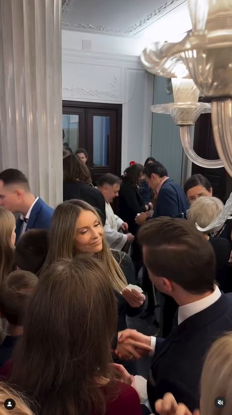 Małgorzata Rozenek na wigilii w Sejmie