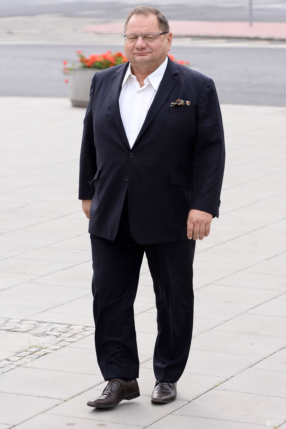 Ryszard Kalisz na mszy za Jana Kulczyka w pierwszą rocznicę śmierci