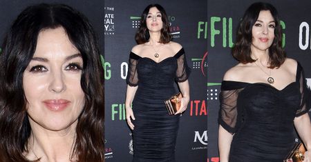 Monica Bellucci odsłania ramiona w syreniej sukni