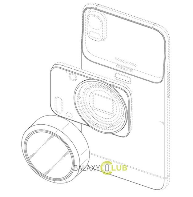 Samsung patentuje smartfona z wymiennymi obiektywami 3