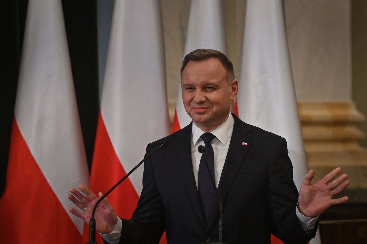 Andrzej Duda, Joe Biden i Boris Johnson są w pierwszej trójce ukraińskiego rankingu przywódców