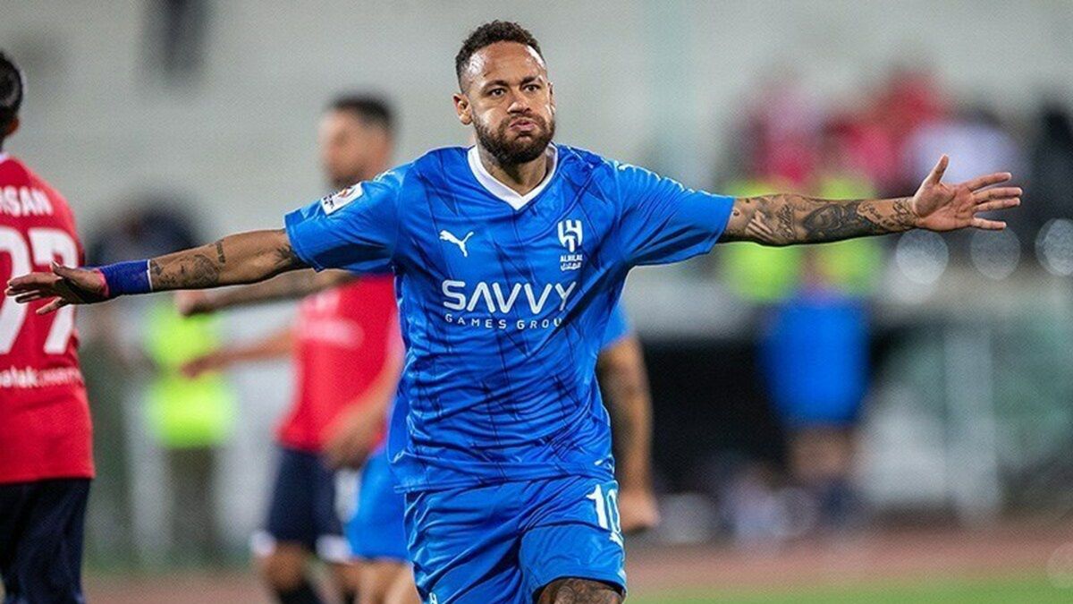 Neymar w barwach poprzedniego klubu Al-Hilal