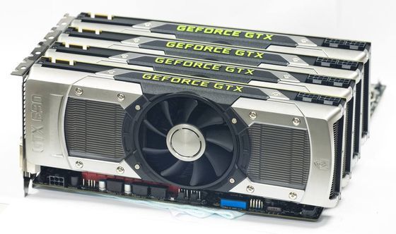 EVGA GeForce GTX 690 karta graficzna platforma 8-way SLI zdjęcie