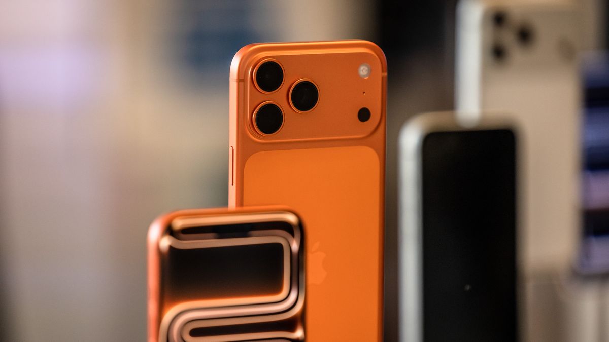 The new iPhone 17 Pro smartphone at the Apple Inc. store in Barcelona, Spain, on Friday, Sept. 19, 2025. In a first since 2020, Apple is rolling out several new iPhone designs. Photographer: Angel Garcia/Bloomberg via Getty Images