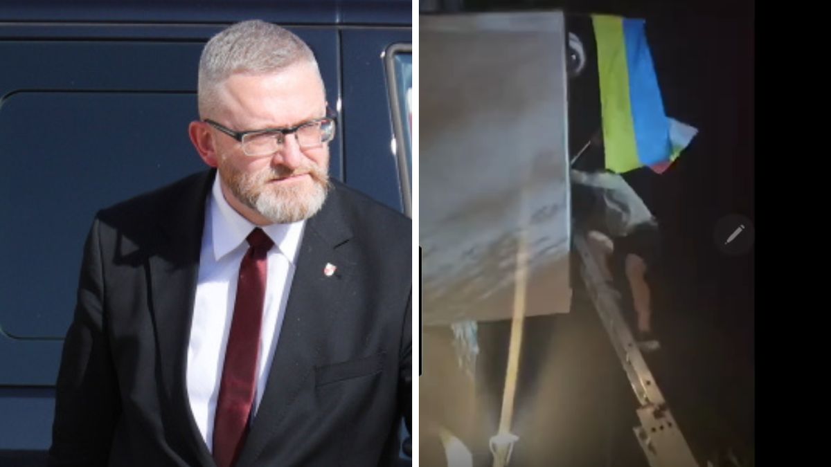 Skandal na wiecu Brauna