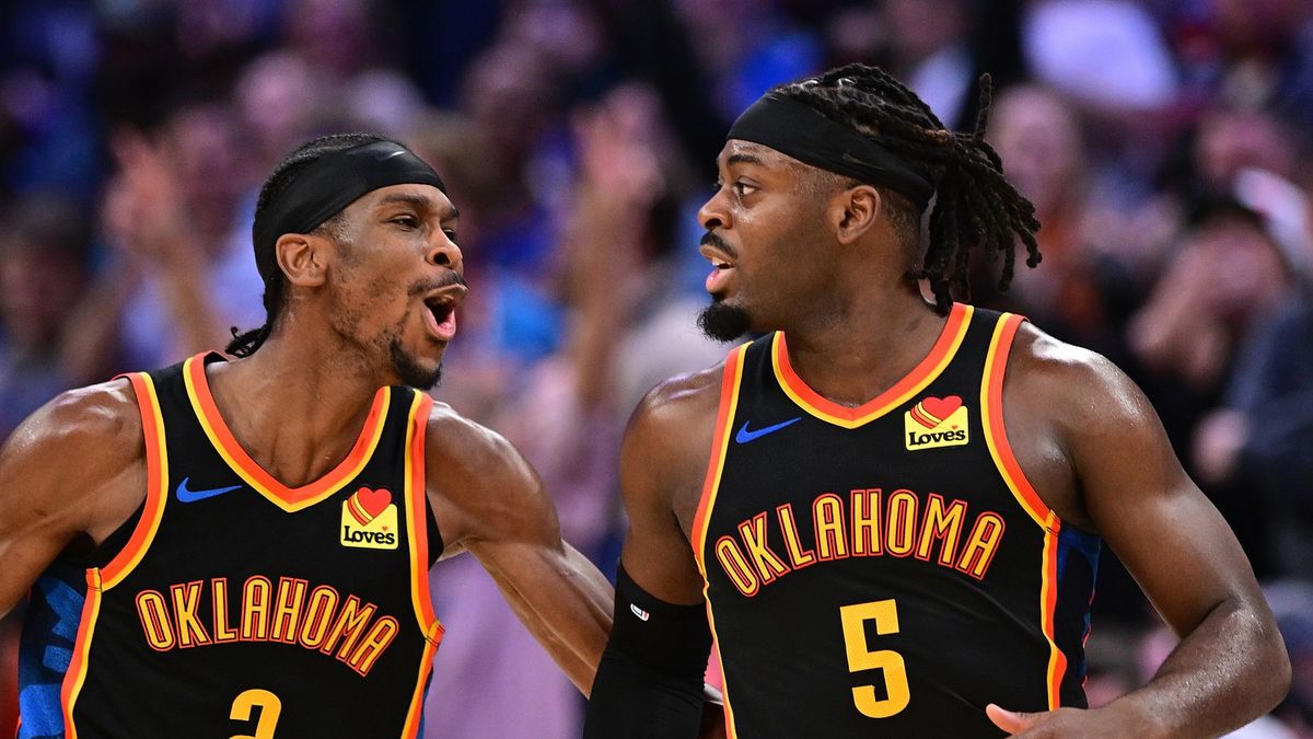 Getty Images / Joshua Gateley / Na zdjęciu: Shai Gilgeous-Alexander i Luguentz Dort