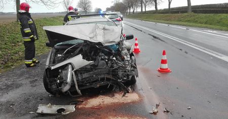 Znów kolizja na DK 10 w okolicy Śmiłowa