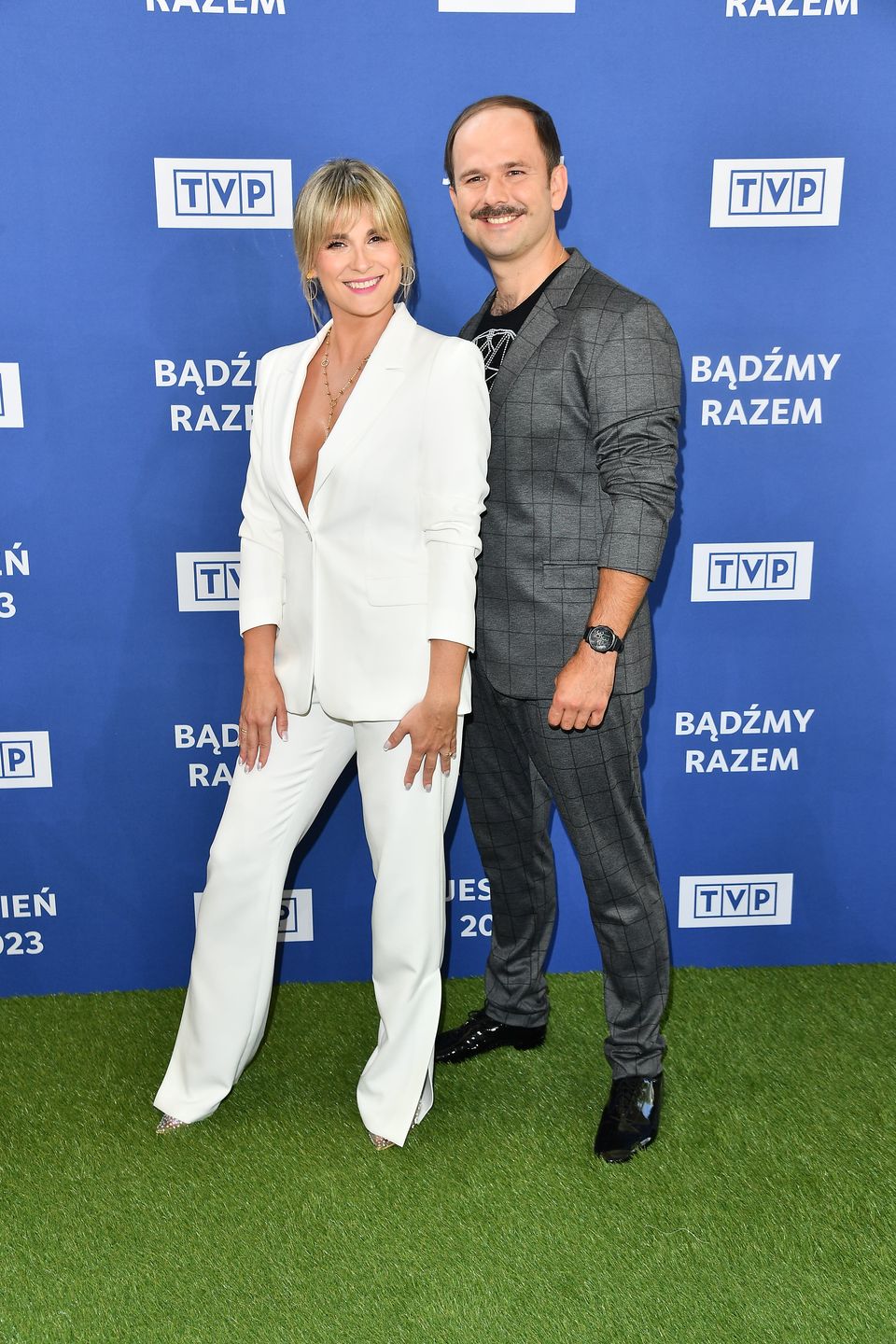 Kajra i Sławomir na konferencji ramówkowej TVP