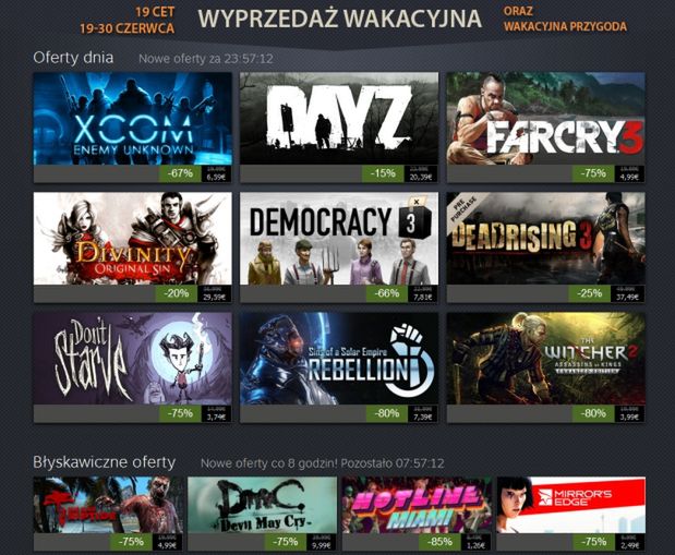 Ruszyła letnia wyprzedaż na Steamie