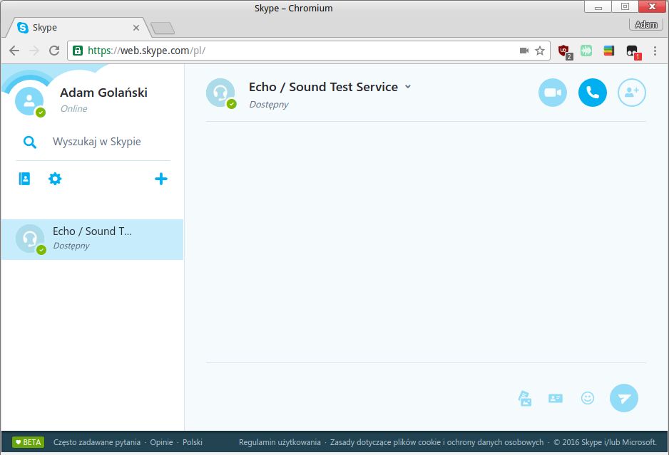 Wreszcie rozmowy głosowe przez Skype bez wtyczek. Czekamy na wideo