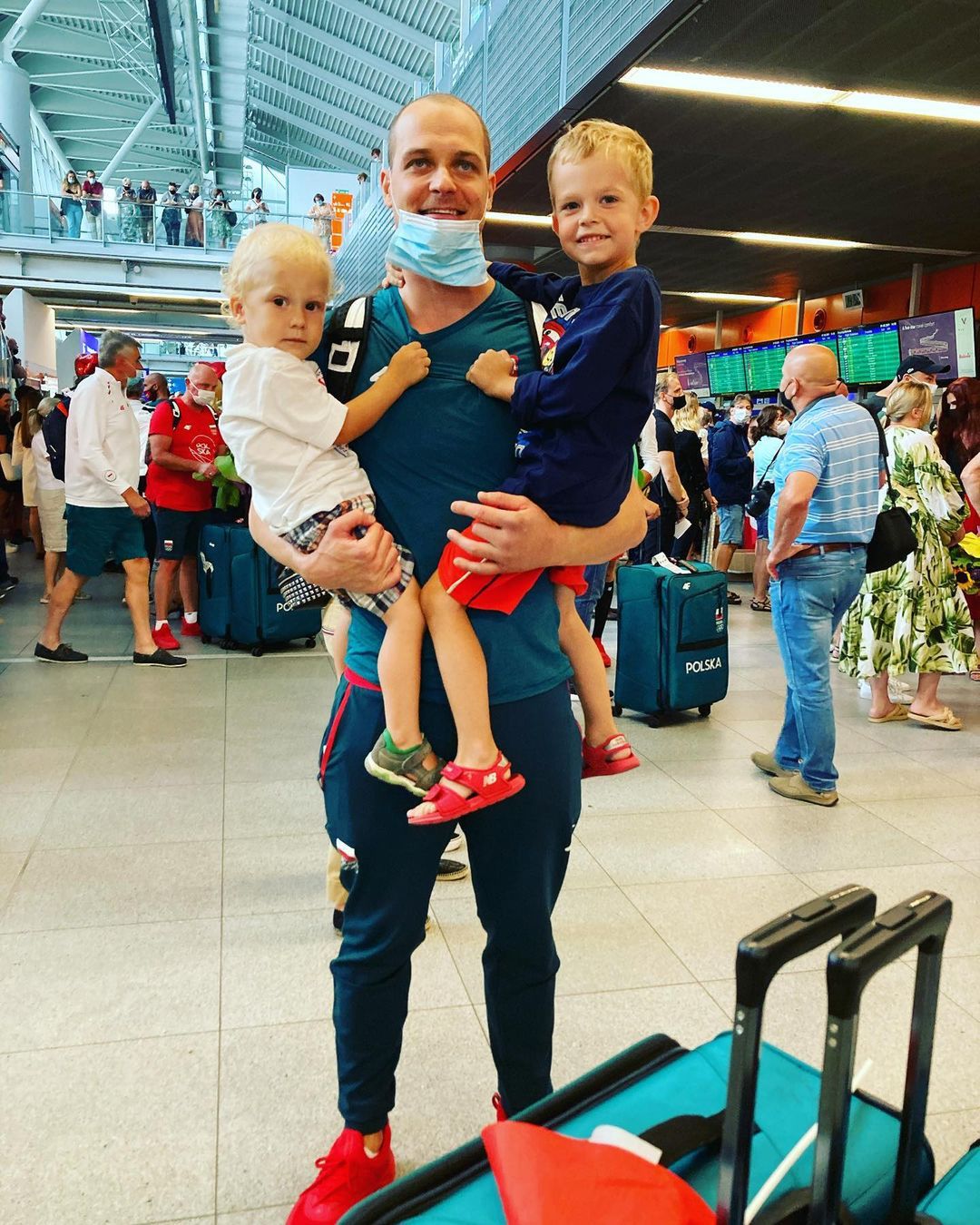 Paweł Korzeniowski z rodziną