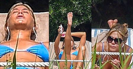 Zrelaksowana Jennifer Aniston opala się wśród portofińskich krzaków (ZDJĘCIA)