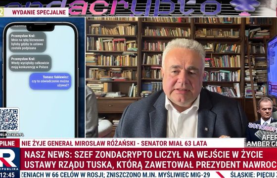 Republika tłumaczy się z reklam Zondacrypto. Rachoń pokazał faktury, Sakiewicz SMS-y od Krala