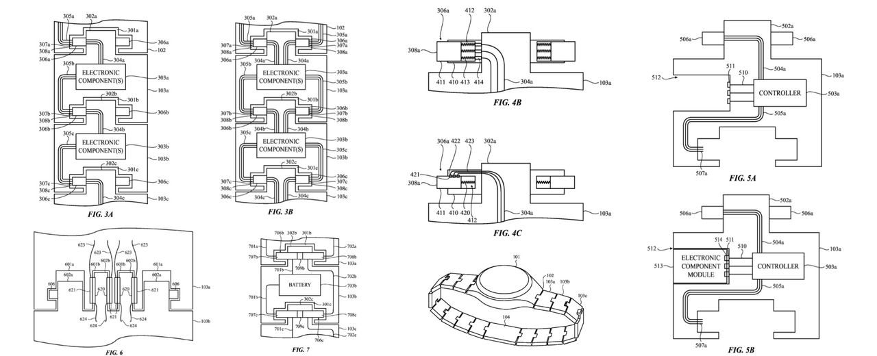 Wzory patentowe Apple, które dotyczą modularnych opasek dla urządzeń noszonych