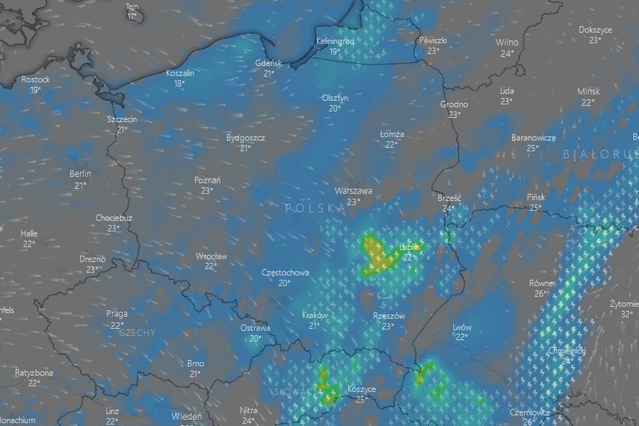 Sprawdź, gdzie jest burza na radarach online 