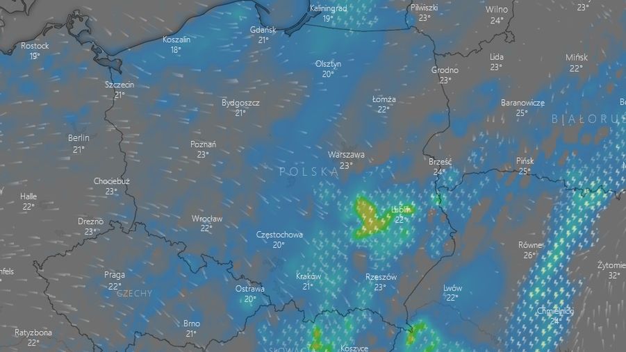 Sprawdź, gdzie jest burza na radarach online 