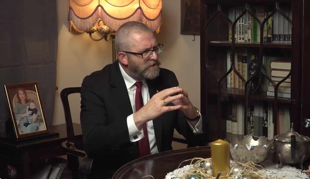 Grzegorz Braun u Moniki Jaruzelskiej
