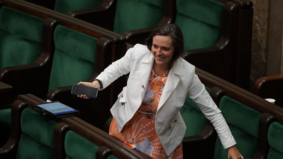 Warszawa, 19.06.2020. 13. posiedzenie Sejmu IX kadencji; Wieczorny blok głosowan; n/z Klaudia Jachira