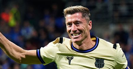 Lewandowski strzelił pięknego gola. Tak zareagowała Anna