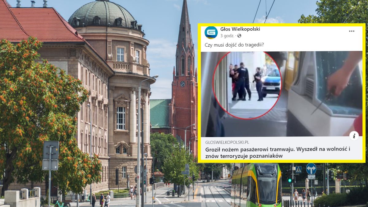 33-latek zagroził pasażerowi tramwaju nożem