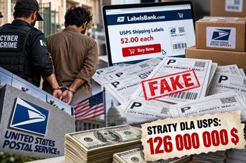 Sprzedawał fałszywe etykiety za 2 dolary. Amerykańska poczta miała stracić aż 126 milionów dolarów