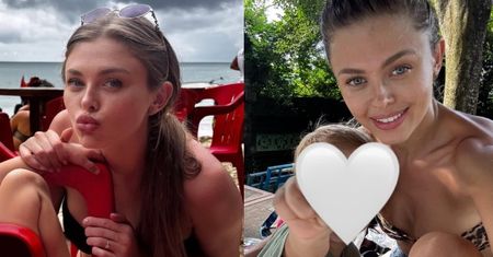 Joanna Opozda dokazuje z Vincentem na balijskich wczasach, odsłaniając smukłą sylwetkę w cętkowanym bikini