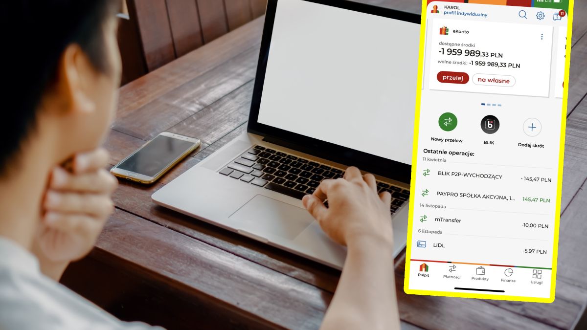 Wszedł na konto mBanku, zobaczył 2 mln zł długu