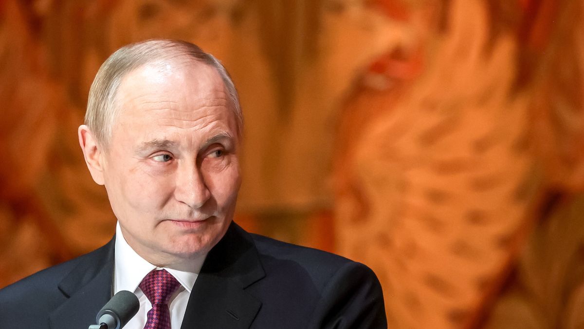 Russian state channel RT celebrates 20 years on air
epa12461089 Russian President Vladimir Putin attends an event marking the 20th anniversary of the Russia Today (RT) TV channel at the Bolshoi Theater in Moscow, Russia, 17 October 2025.  EPA/VALERIY SHARIFULIN/SPUTNIK/KREMLIN POOL MANDATORY CREDIT 
Dostawca: PAP/EPA.
VALERIY SHARIFULIN/SPUTNIK/KREMLIN POOL
Russian state TV-station Russia Today, anniversary, TV channel, RT