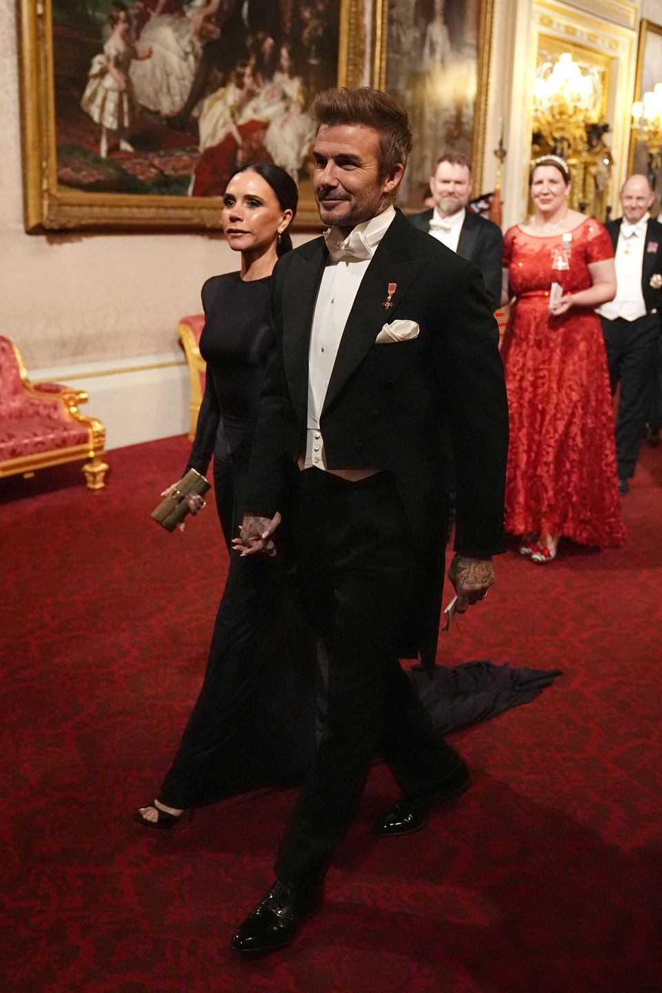 David i Victoria Beckham na kolacji z Emirem Kataru