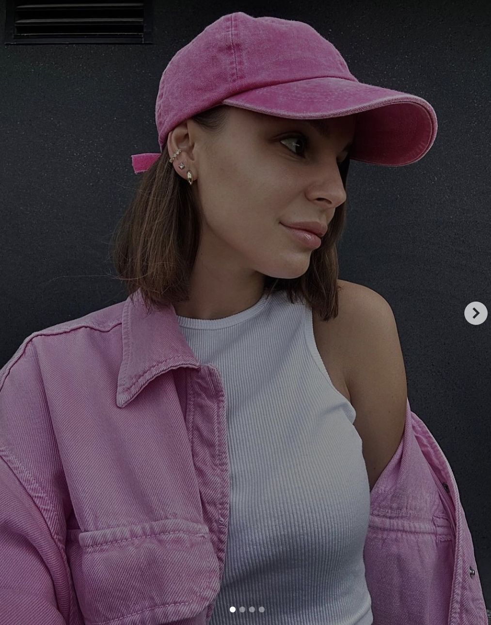 Paulina Rzeźniczak w różu i butach Diora