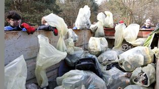 Grudziądz: Las komunalny jest pełen śmieci. Pokazała to akcja plogging, czyli bieganie i sprzątanie