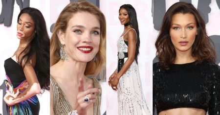 Zjawiskowe Campbell, Vodianova i Bruni na modowej imprezie w Cannes (ZDJĘCIA)