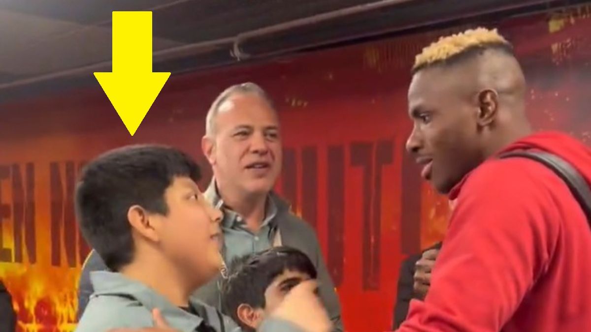 Spotkanie Victora Osimhena z młodym kibicem