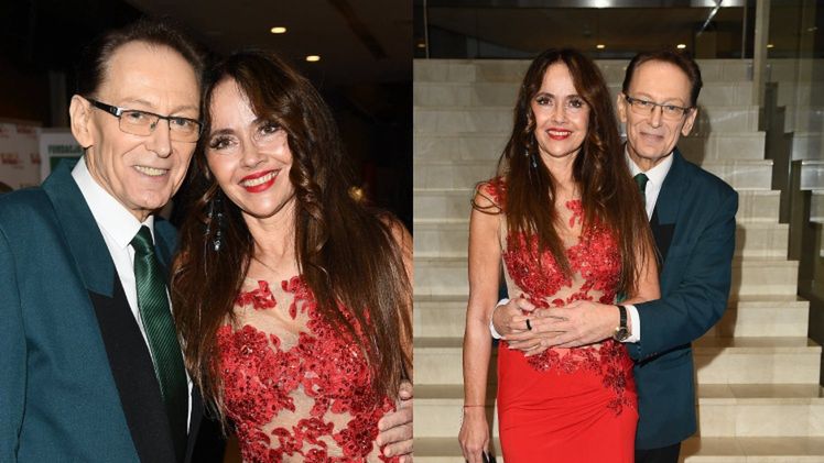 Jacek Borkowski z narzeczoną na gali Businesswoman Awards