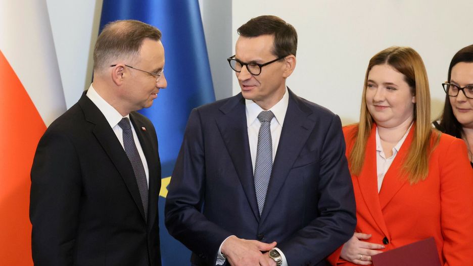 Zaprzysiężenie rządu Mateusza Morawieckiego.  Anna Gembicka na fot. obok premiera.