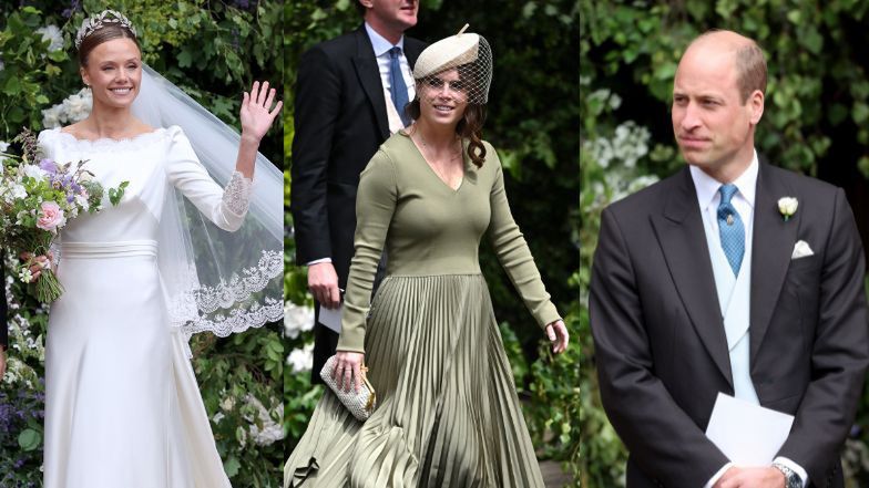 Another royal family wedding. Duke of Westminster weds Olivia Henson with Prince William as best man