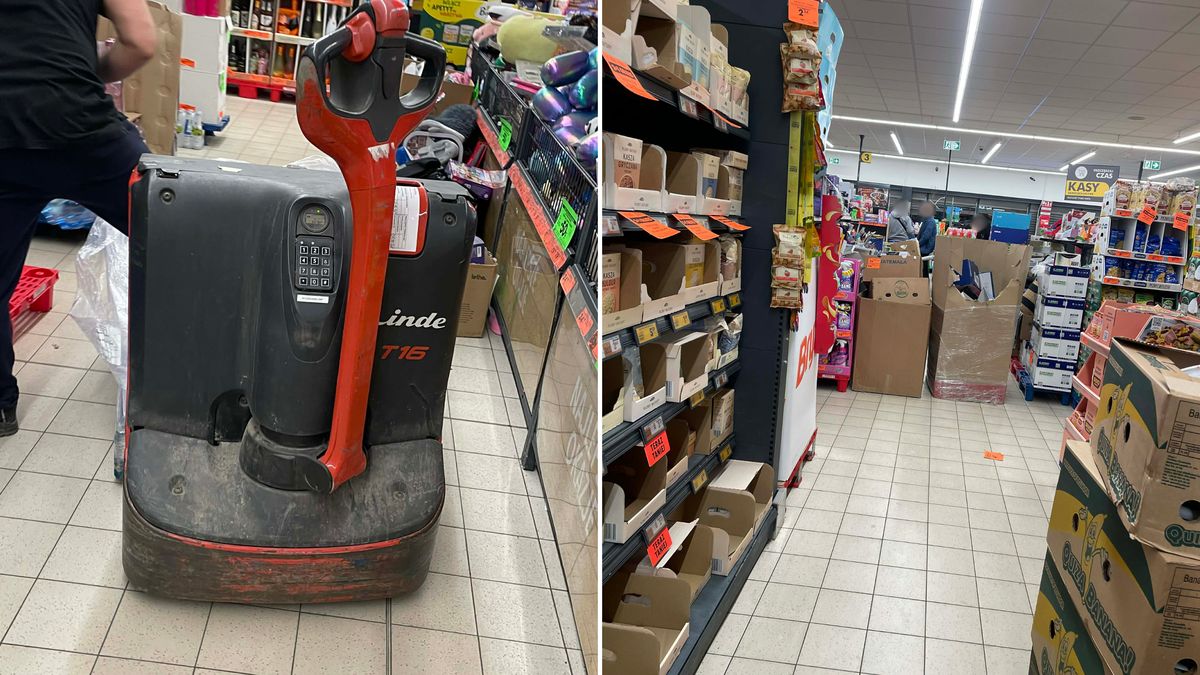 Zirytował się podczas zakupów w Biedronce.