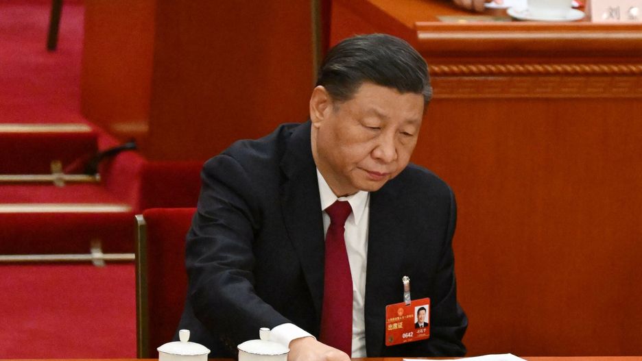Temporary
China's President Xi Jinping votes during the closing session of the National People's Congress (NPC) at the Great Hall of the People in Beijing on March 13, 2023. (Photo by NOEL CELIS / POOL / AFP)
NOEL CELIS