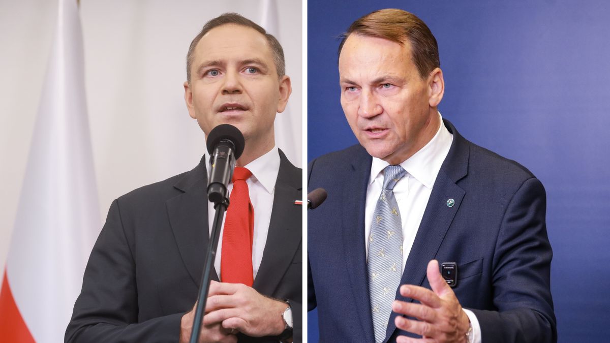 Karol Nawrocki i Radosław Sikorski