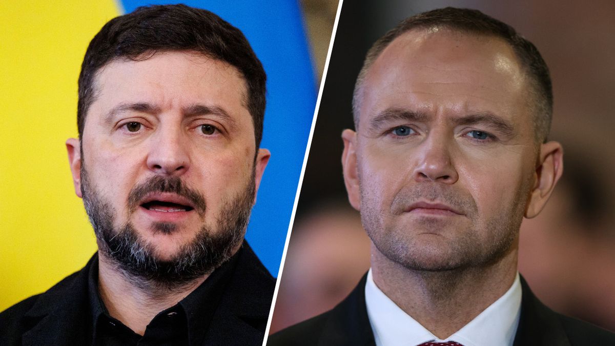 Wołodymyr Zełenski i Karol Nawrocki